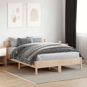 sengeramme uden madras 120x200 cm massivt fyrretræ