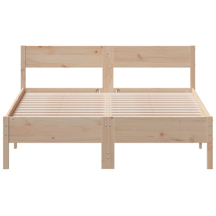 sengeramme uden madras 140x190 cm massivt fyrretræ