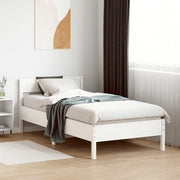 sengeramme uden madras 90x190 cm massivt fyrretræ hvid