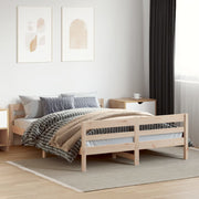 sengeramme uden madras 120x200 cm massivt fyrretræ