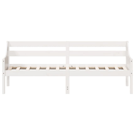 daybed uden madras 80x200 cm massivt fyrretræ hvid