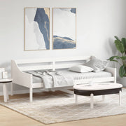 daybed uden madras 80x200 cm massivt fyrretræ hvid