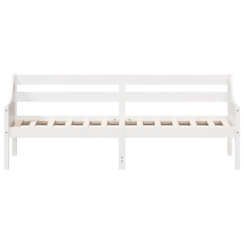 daybed uden madras 90x200 cm massivt fyrretræ hvid