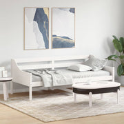daybed uden madras 90x200 cm massivt fyrretræ hvid