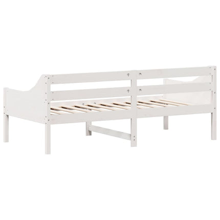 daybed uden madras 90x190 cm massivt fyrretræ hvid
