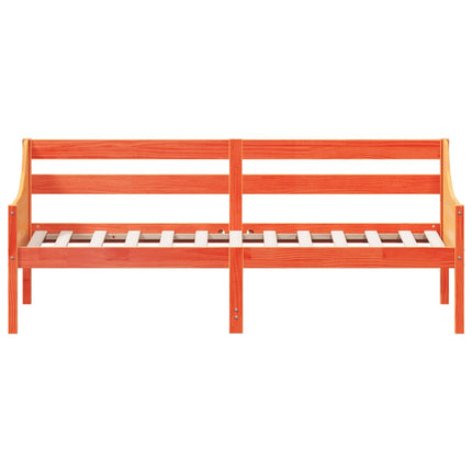 daybed uden madras 90x190 cm massivt fyrretræ gyldenbrun