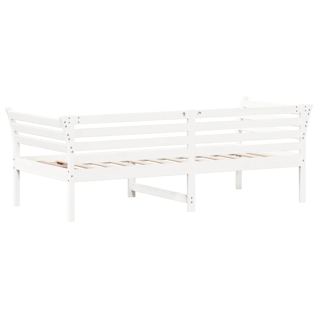 daybed uden madras 80x200 cm massivt fyrretræ hvid