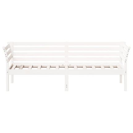 daybed uden madras 90x200 cm massivt fyrretræ hvid