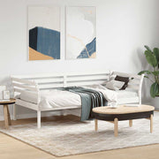 daybed uden madras 90x190 cm massivt fyrretræ hvid