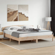sengeramme uden madras 200x200 cm massivt fyrretræ