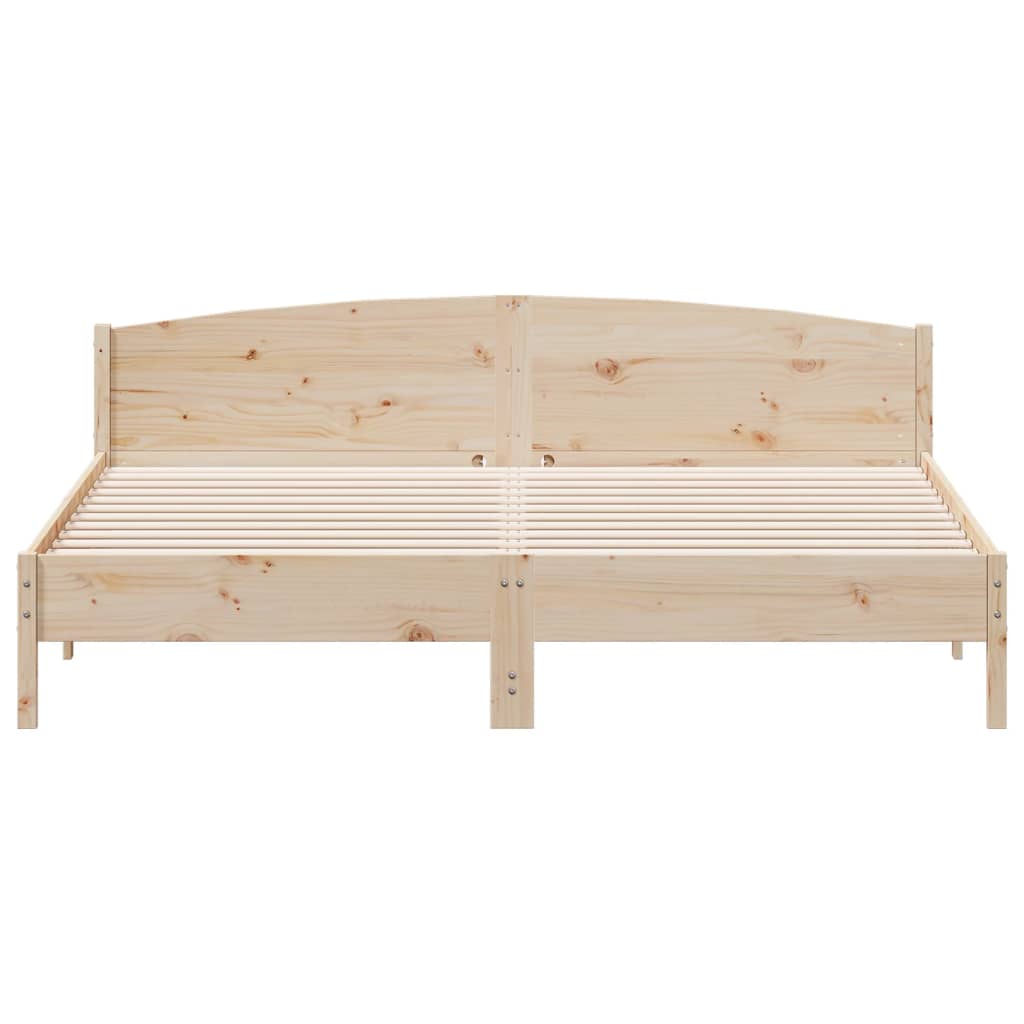 sengeramme uden madras 180x200 cm massivt fyrretræ