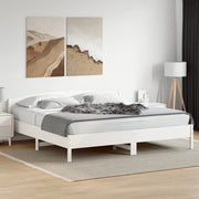 sengeramme uden madras 180x200 cm massivt fyrretræ hvid