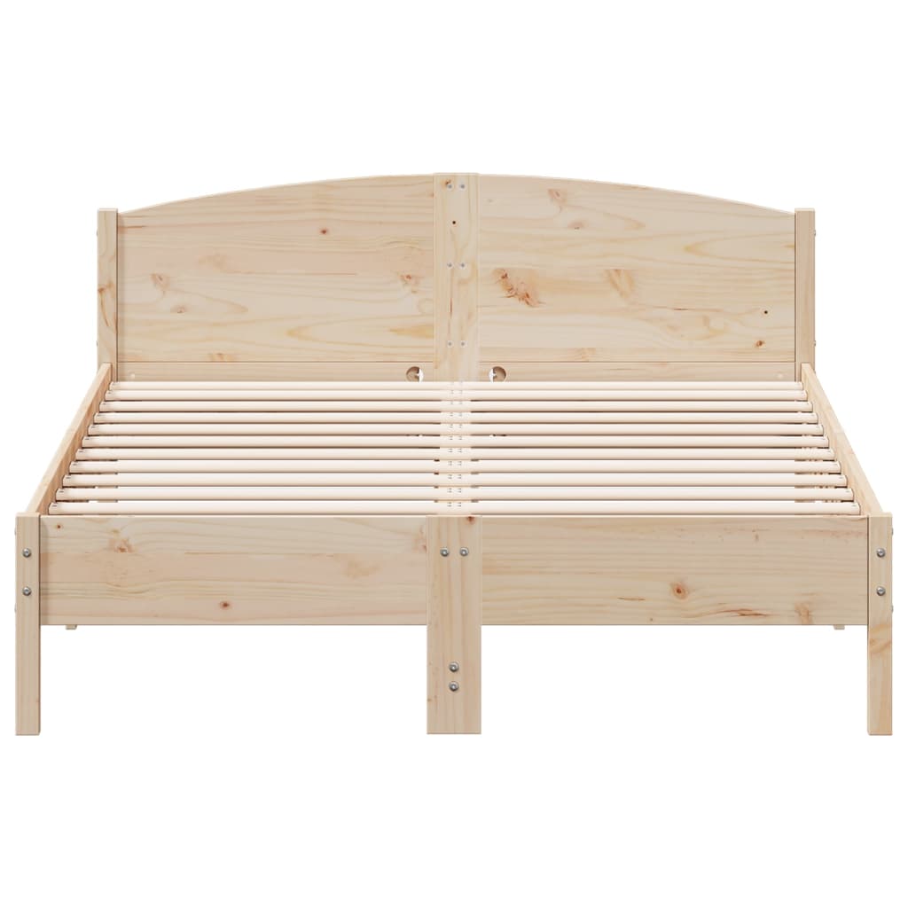 sengeramme uden madras 160x200 cm massivt fyrretræ