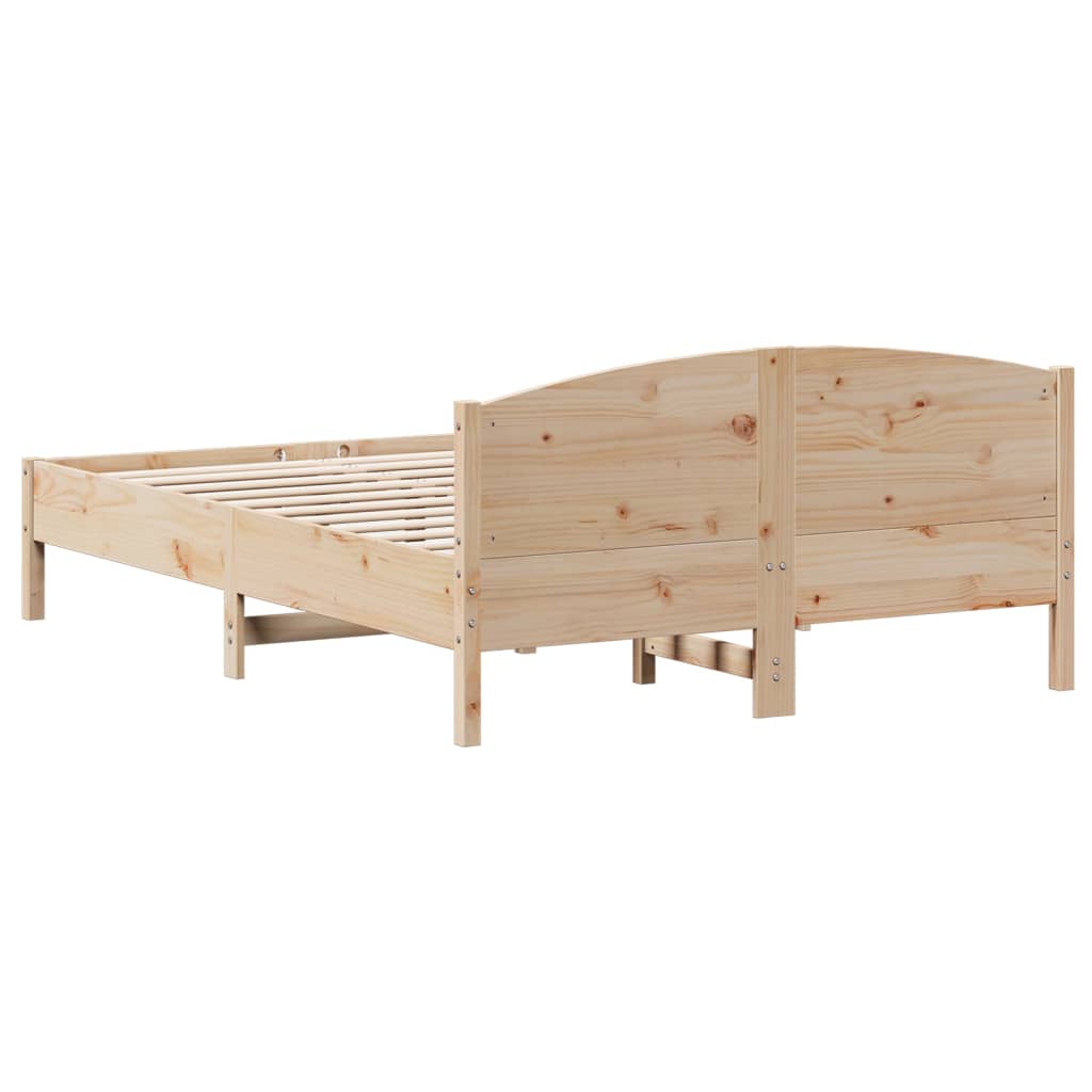 sengeramme uden madras 160x200 cm massivt fyrretræ