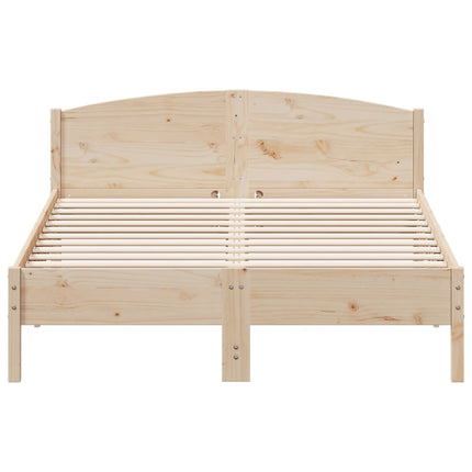 sengeramme uden madras 150x200 cm massivt fyrretræ