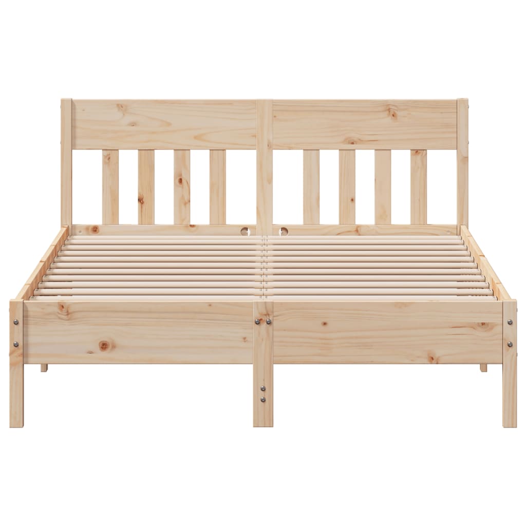 sengeramme uden madras 160x200 cm massivt fyrretræ