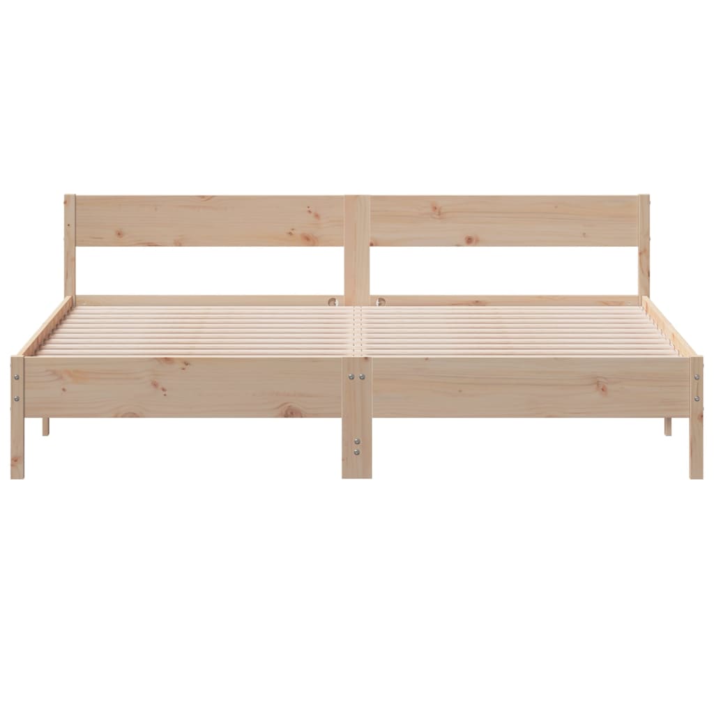 sengeramme uden madras 180x200 cm massivt fyrretræ