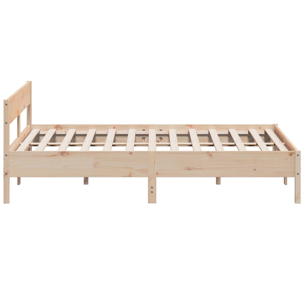 sengeramme uden madras 180x200 cm massivt fyrretræ
