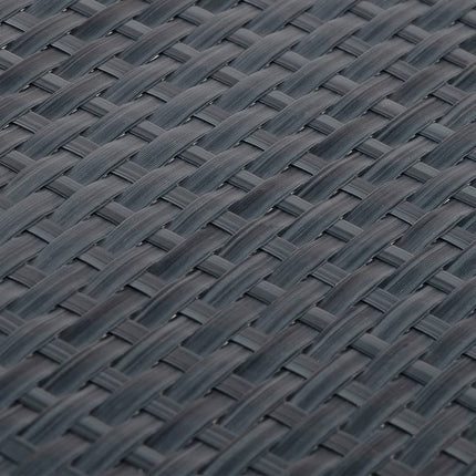 altanafskærmning 400x90 cm polyrattan antracitgrå