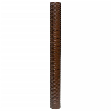 altanafskærmning 300x80 cm polyrattan brun og sort