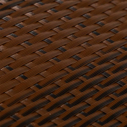 altanafskærmning 300x90 cm polyrattan brun og sort