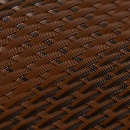 altanafskærmning 400x100 cm polyrattan brun og sort