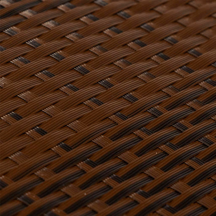 altanafskærmning 600x100 cm polyrattan brun og sort