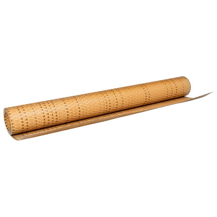 altanafskærmning 400x90 cm polyrattan lysebrun