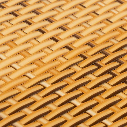 altanafskærmning 400x90 cm polyrattan lysebrun