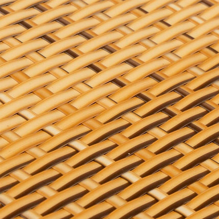 altanafskærmning 500x100 cm polyrattan lysebrun