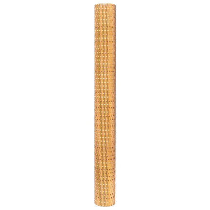 altanafskærmning 600x100 cm polyrattan lysebrun