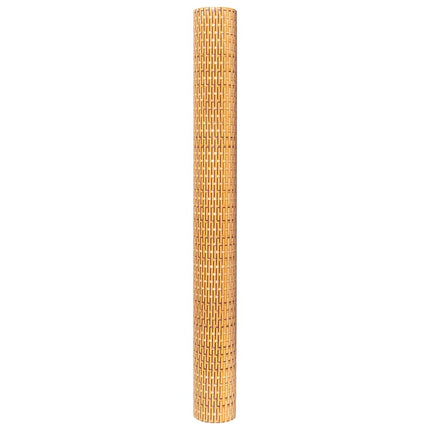 altanafskærmning 1000x90 cm polyrattan lysebrun