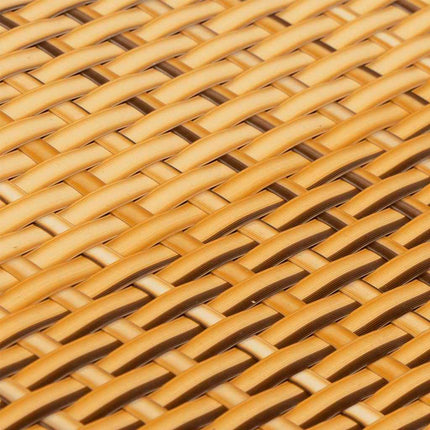 altanafskærmning 1000x90 cm polyrattan lysebrun