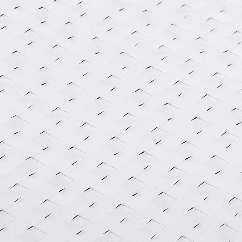 altanafskærmning 300x80 cm polyrattan hvid