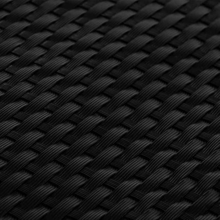 altanafskærmning 500x100 cm polyrattan sort
