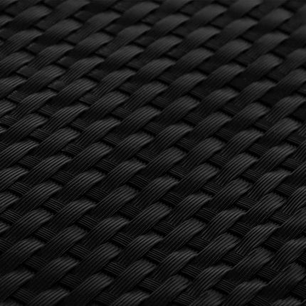 altanafskærmning 1000x100 cm polyrattan sort