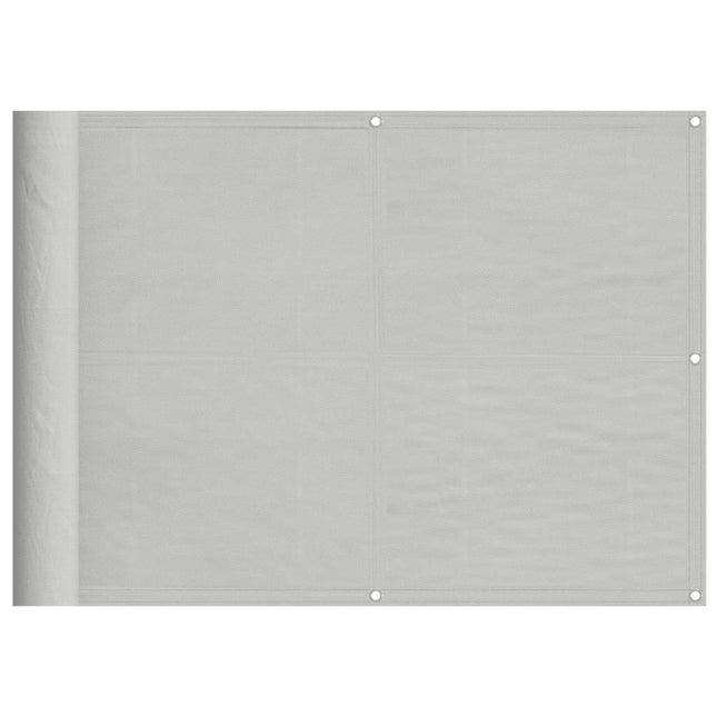 altanafskærmning 75x500 cm 100 % polyester lysegrå