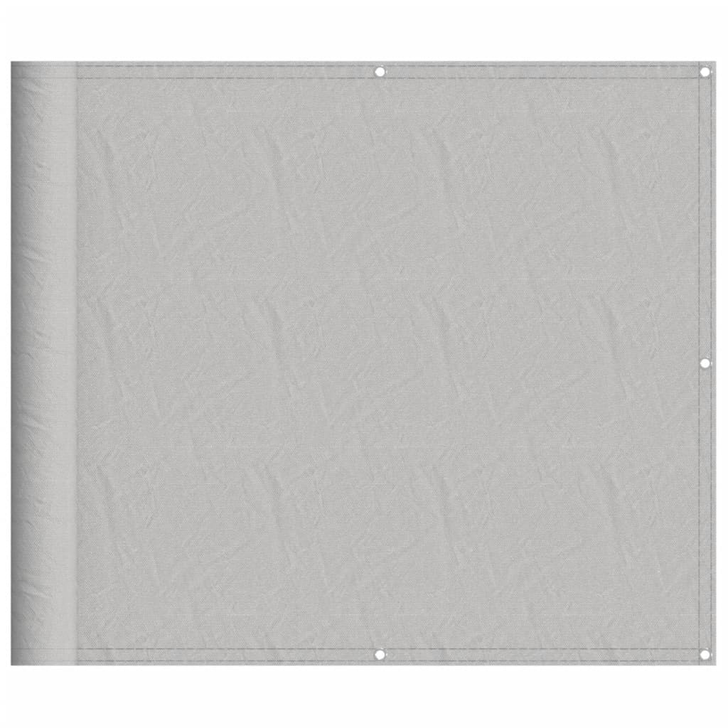 altanafskærmning 90x500 cm 100 % polyester lysegrå