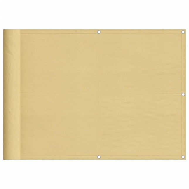 altanafskærmning 75x300 cm 100 % polyester sandfarvet
