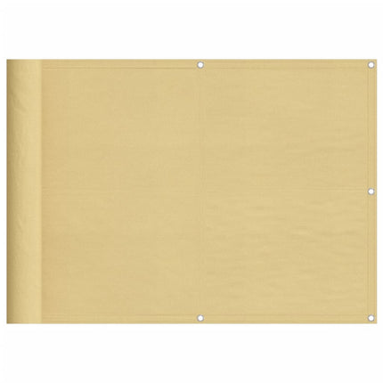 altanafskærmning 75x300 cm 100 % polyester sandfarvet