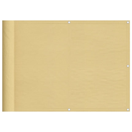 altanafskærmning 75x800 cm 100 % polyester sandfarvet