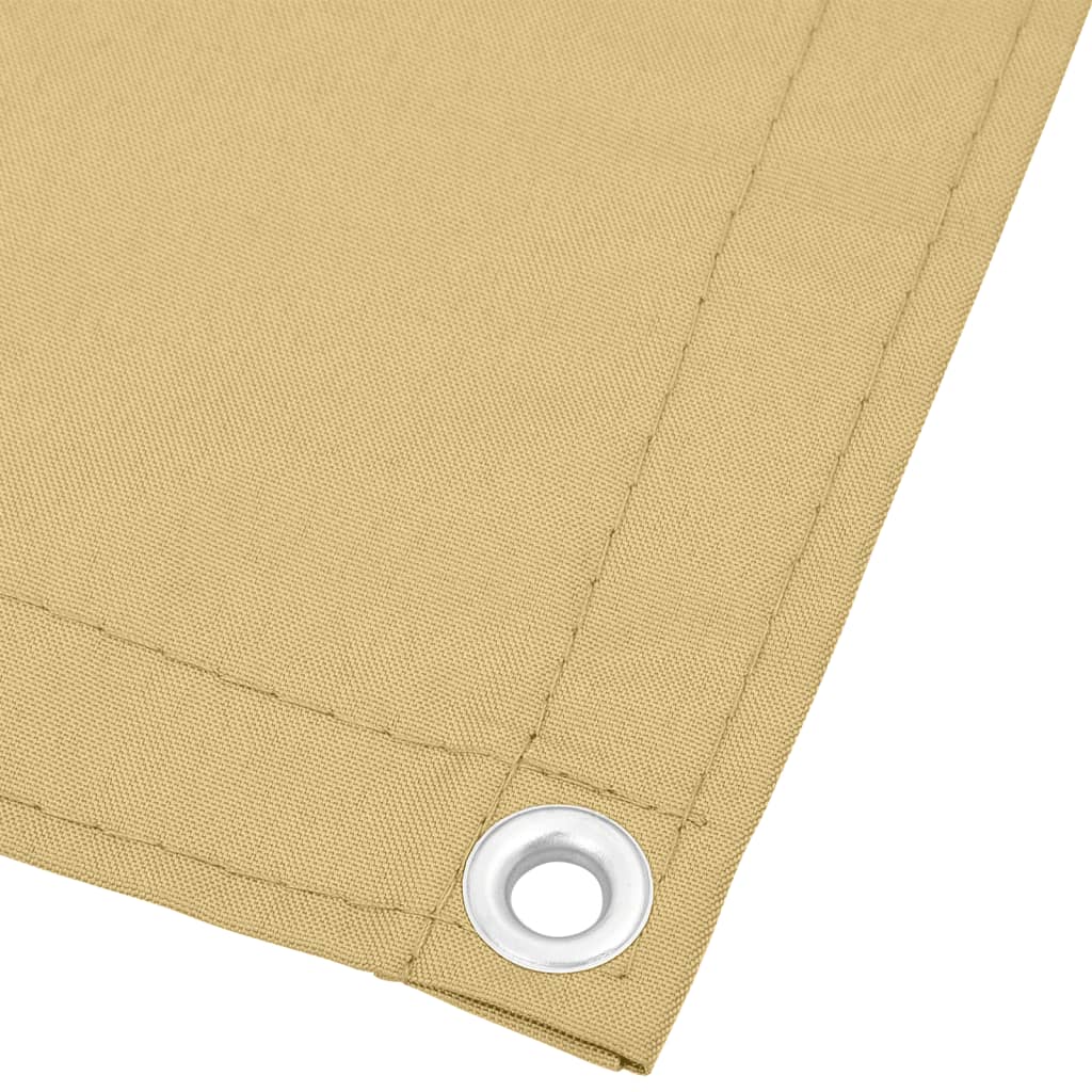 altanafskærmning 75x1000 cm 100 % polyester sandfarvet