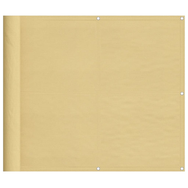 altanafskærmning 90x300 cm 100 % polyester sandfarvet