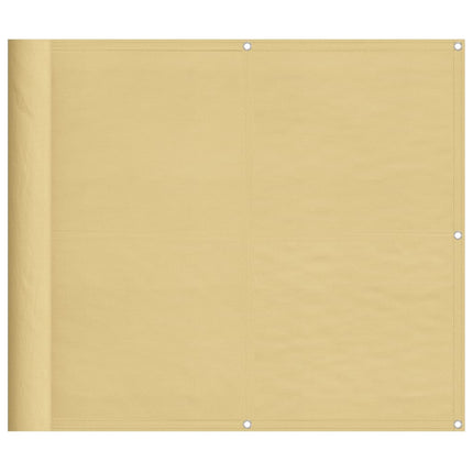 altanafskærmning 90x500 cm 100 % polyester sandfarvet