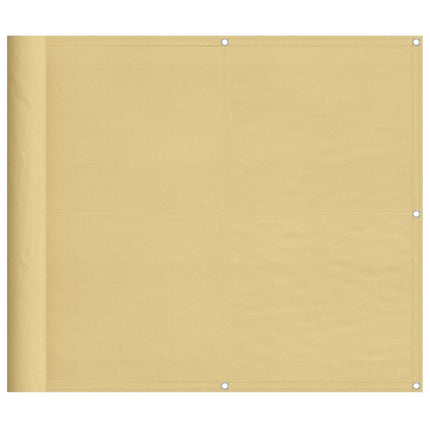 altanafskærmning 90x600 cm 100 % polyester sandfarvet