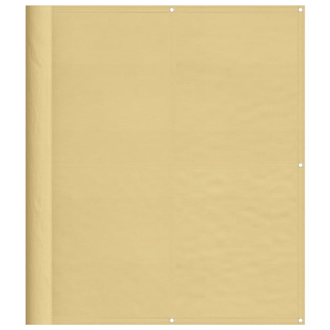 altanafskærmning 120x500 cm 100 % polyester sandfarvet