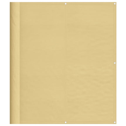 altanafskærmning 120x600 cm 100 % polyester sandfarvet
