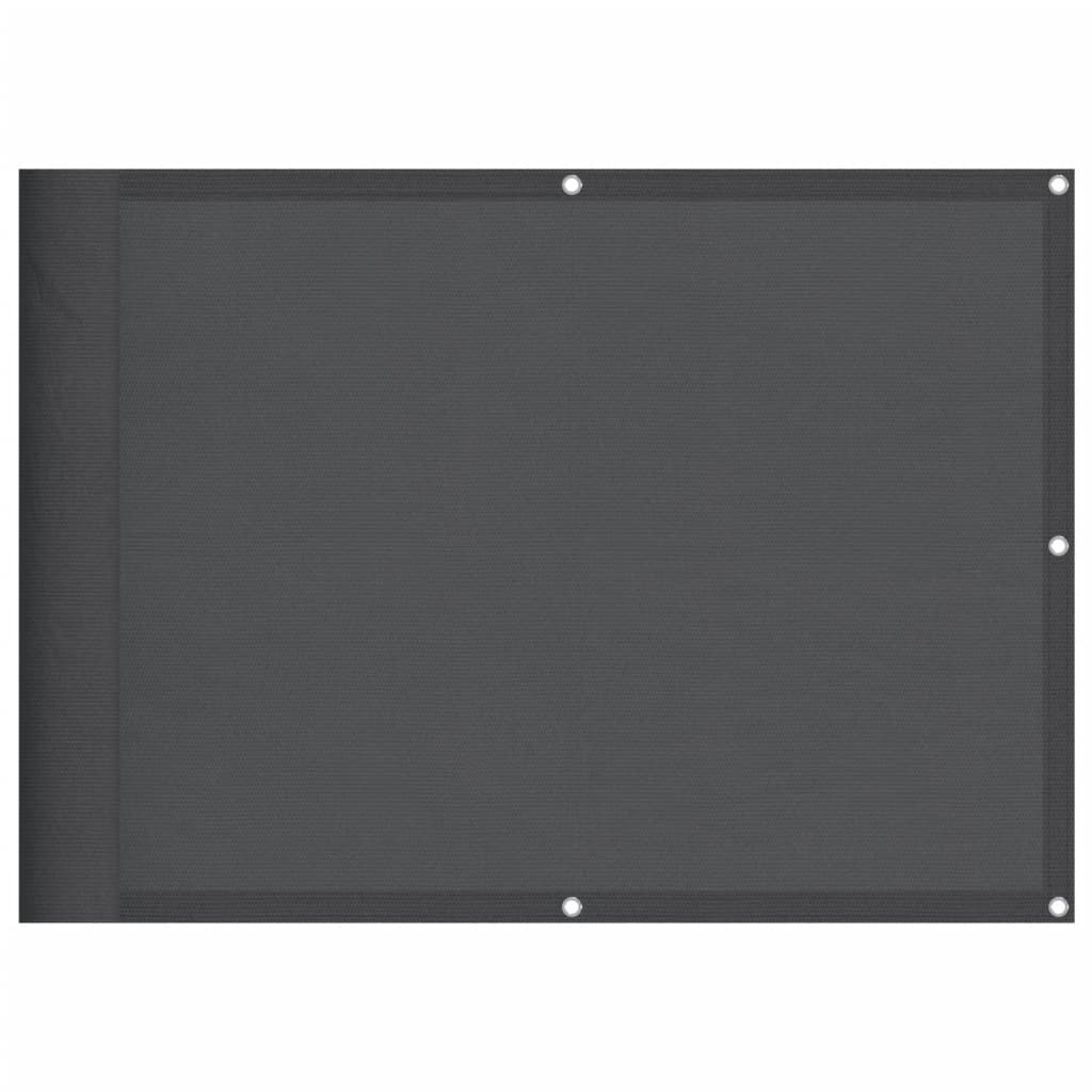 altanafskærmning 75x700 cm 100 % polyester antracitgrå