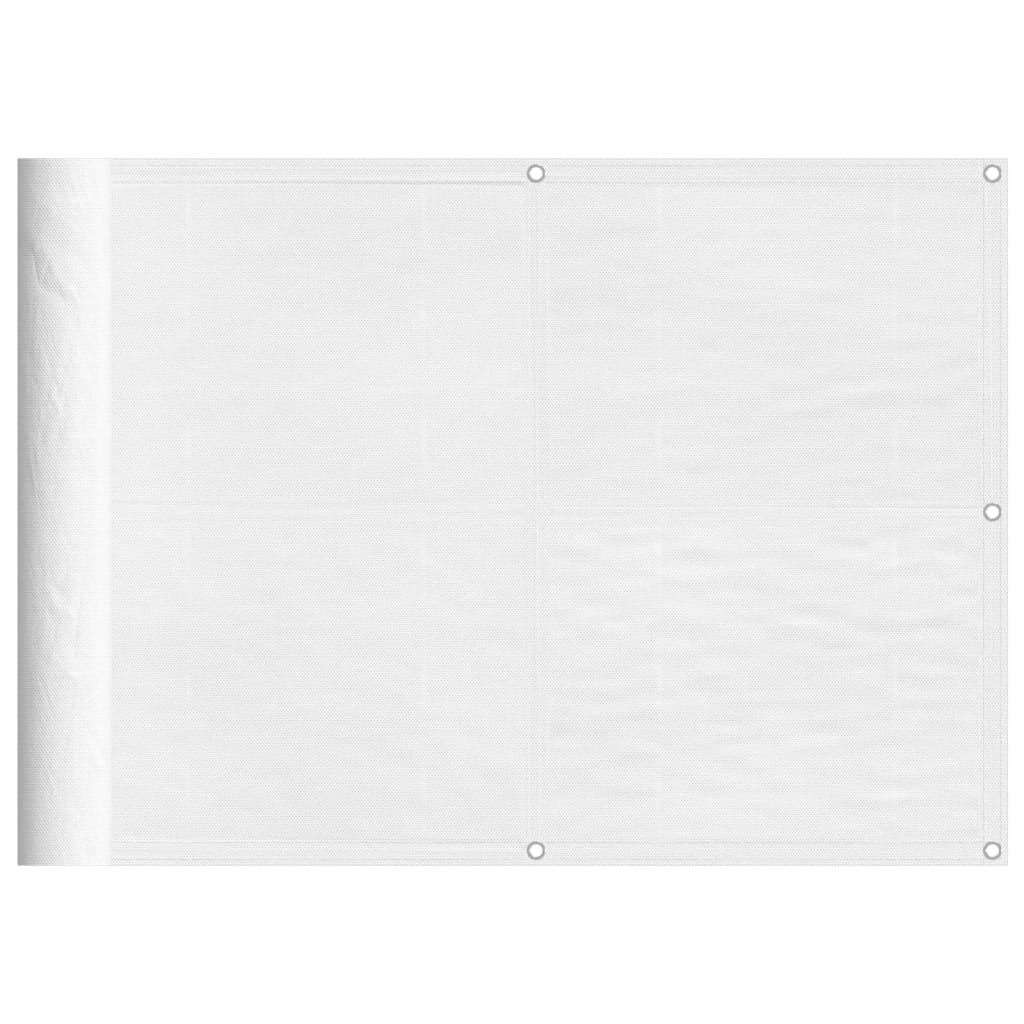 altanafskærmning 75x1000 cm 100 % polyester hvid