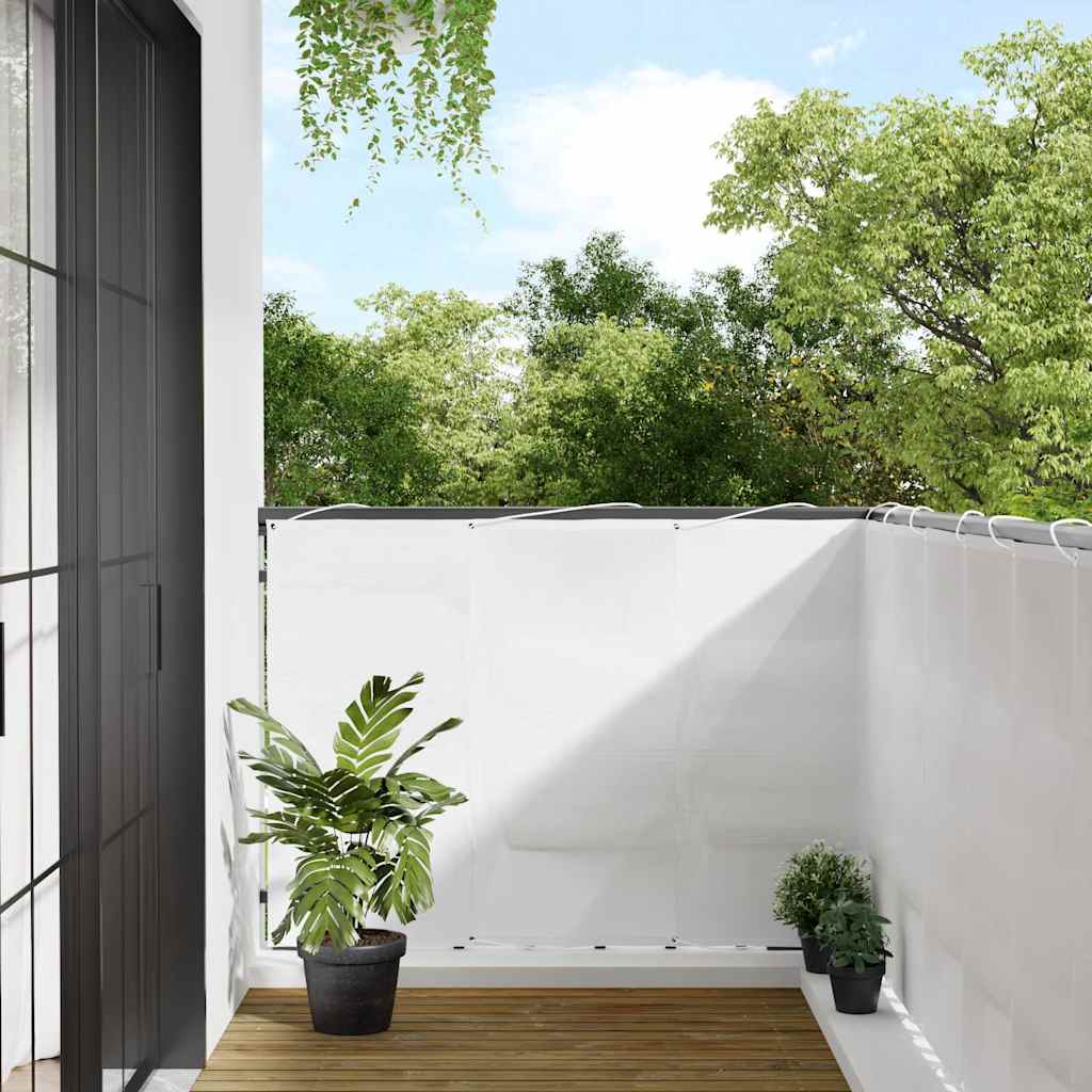 altanafskærmning 120x800 cm 100 % polyester hvid